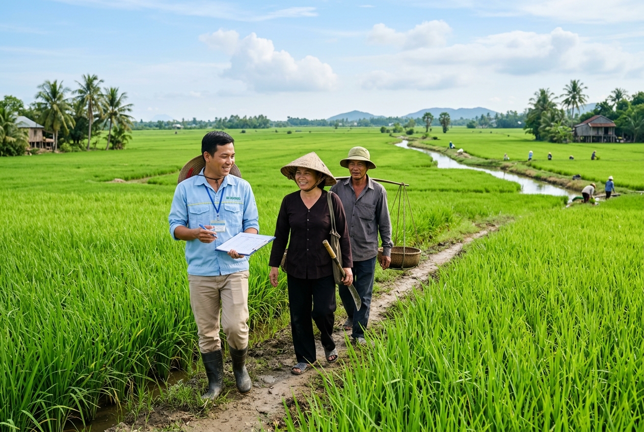 Cánh đồng 150 ha Tây Phú - An Giang
