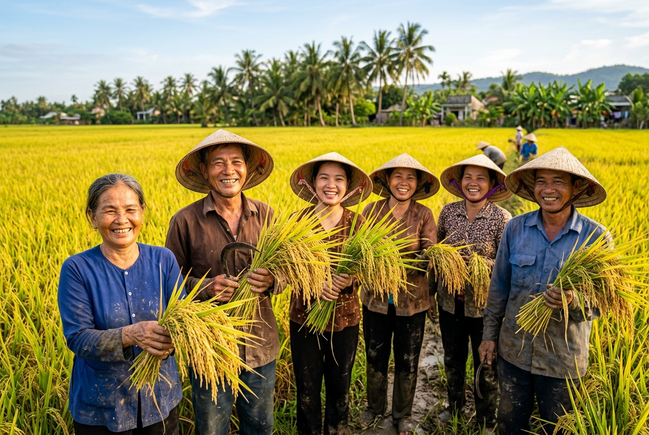 Mô hình lúa Tân Ninh - Long An