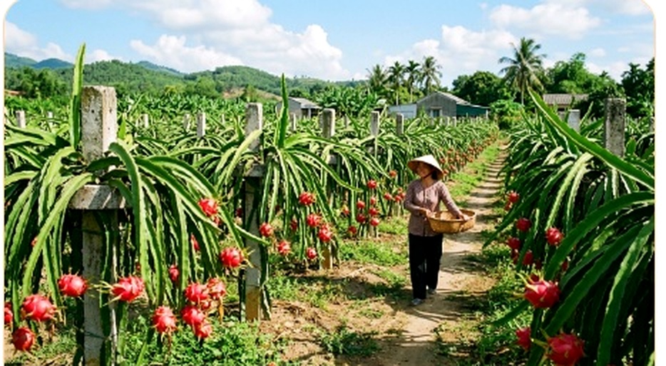 Kỹ thuật phục hồi vườn thanh long sau chong đèn, nuôi trái căng bóng tai xanh