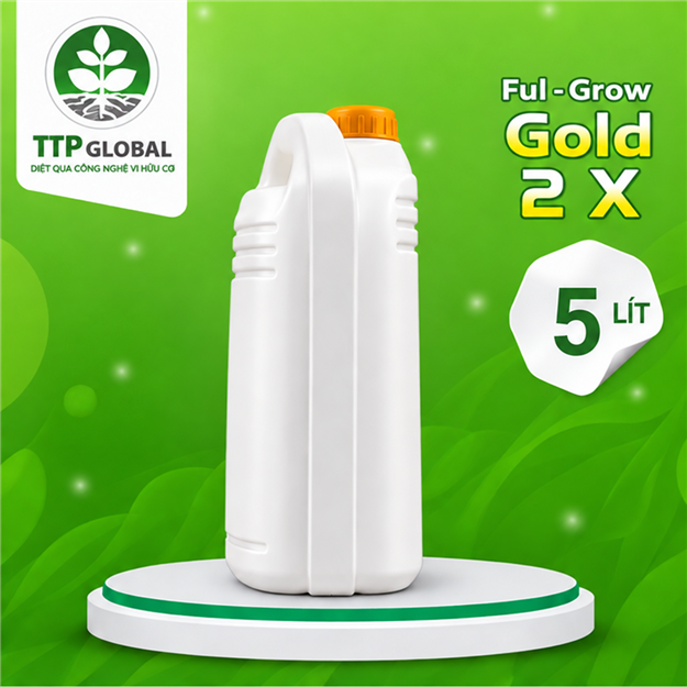 Can 5L Ful-Grow Gold 2X – mặt bên trái