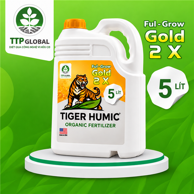 Can 5L Ful-Grow Gold 2X – mặt sau nghiêng trái