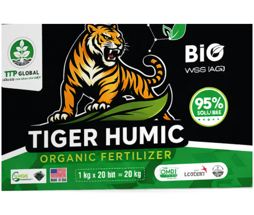 Thùng 20KG Tiger Humic Bio WSG AG (Xoay phải)