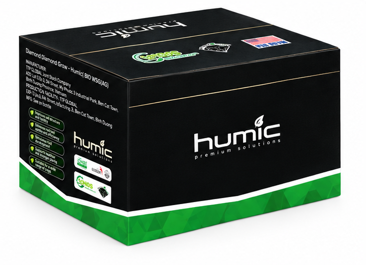 Thùng 20KG Tiger Humic Bio WSG AG – mặt sau nghiêng trái