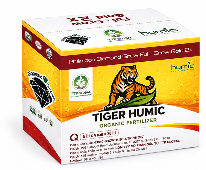 Thùng 20L Ful-Grow Gold 2X – góc nghiêng trái