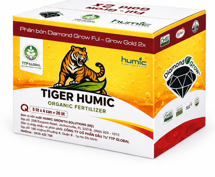 Thùng 20L Ful-Grow Gold 2X – mặt sau nghiêng trái