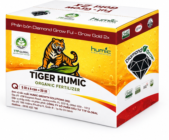 Thùng 20L Ful-Grow Gold 2X – mặt sau nghiêng phải