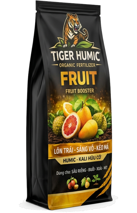 Mặt trái bao bì Tiger Humic Fruit (Xoay trái)